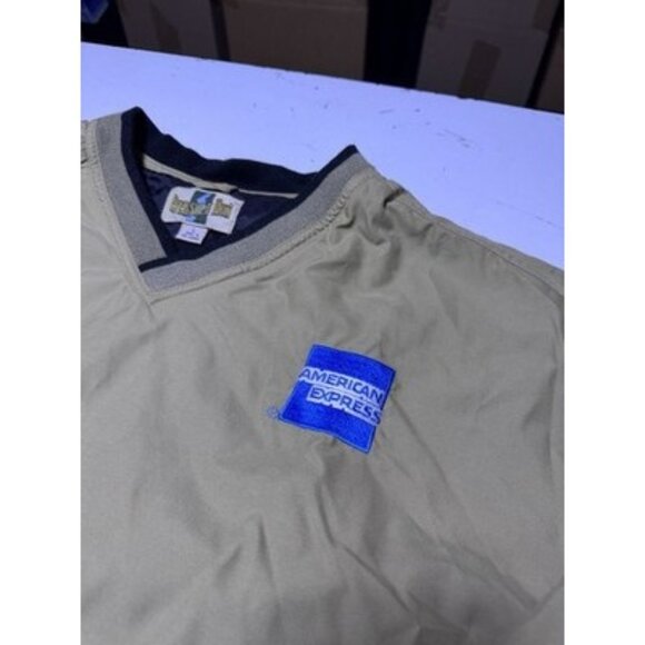 Vintage American Express 90s Pullover Windbreaker Jacket LARGE - Picture 3 of 8